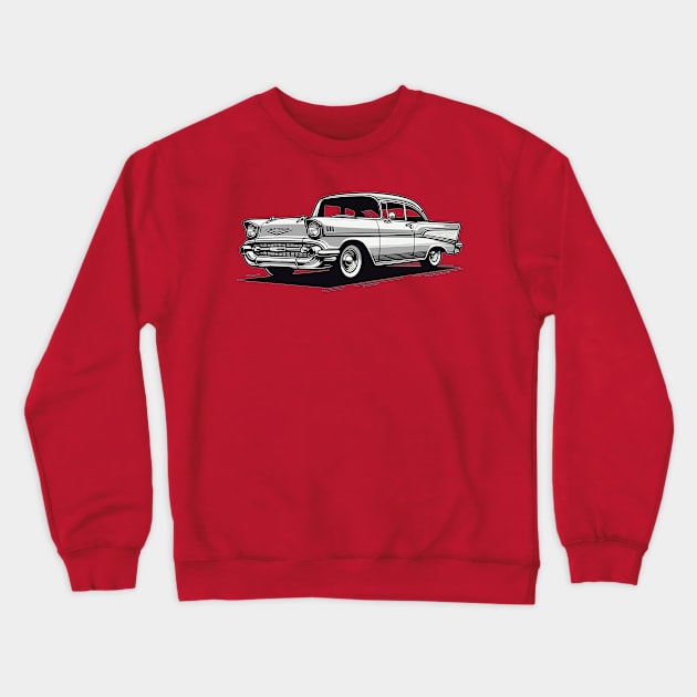 Chevrolet Bel Air Crewneck Sweatshirt by Vehicles-Art